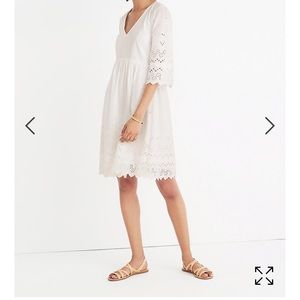 Madewell Eyelet Lattice Dress